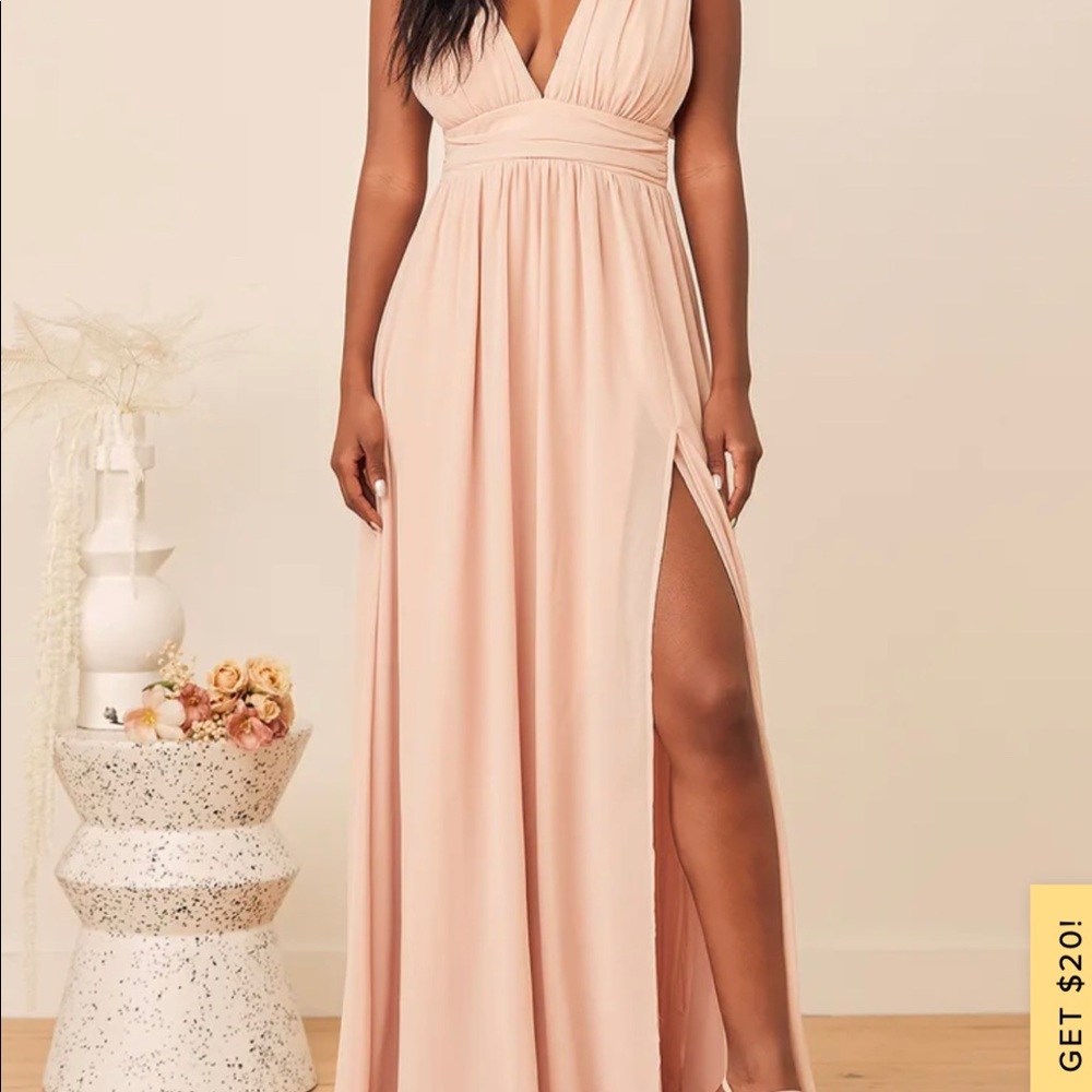 Heavenly Hues Blush Maxi Dress